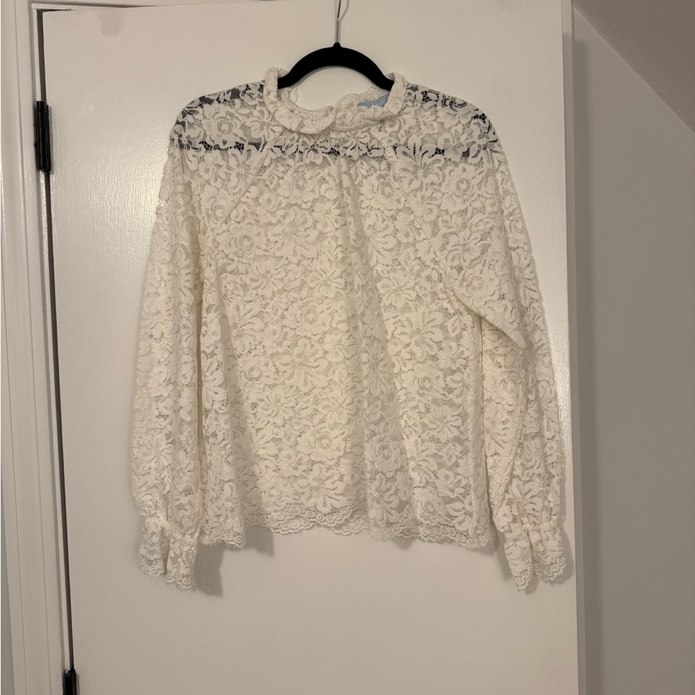 Hill House Cream Lace Blouse